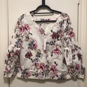 NWT - WHBM Floral Top